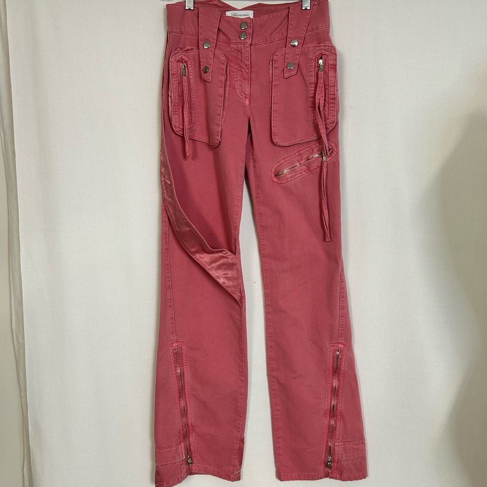 Blumarine Pink Flare & Wide Leg Jeans size 0